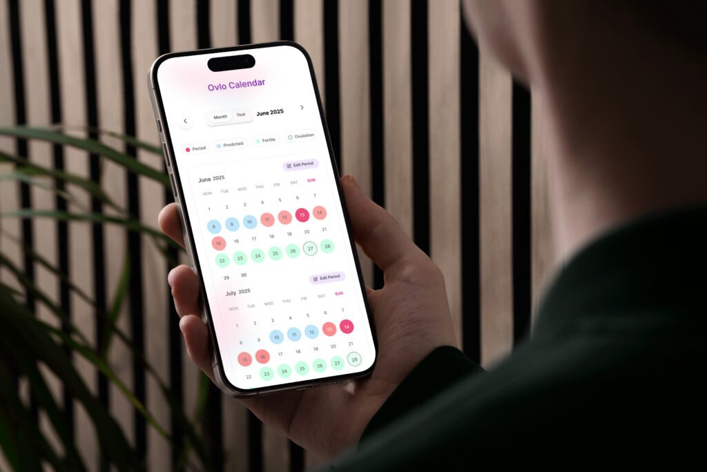 mockuuups iphone 15 pro mockup in a male hand against a modern backdrop